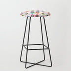 Colorful Checkerboard 80s - Pastel Colors Stool Gallery Image 1