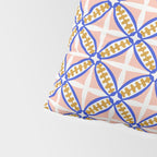 Palm Springs Orchid Tile - Pink and Cobalt Pillow Sham Gallery Image 4