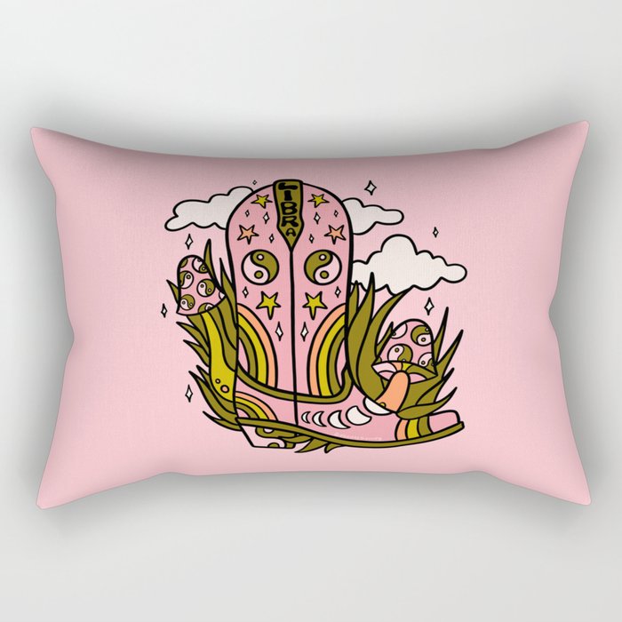 Libra Cowboy Boots Rectangular Pillow Gallery Image 2