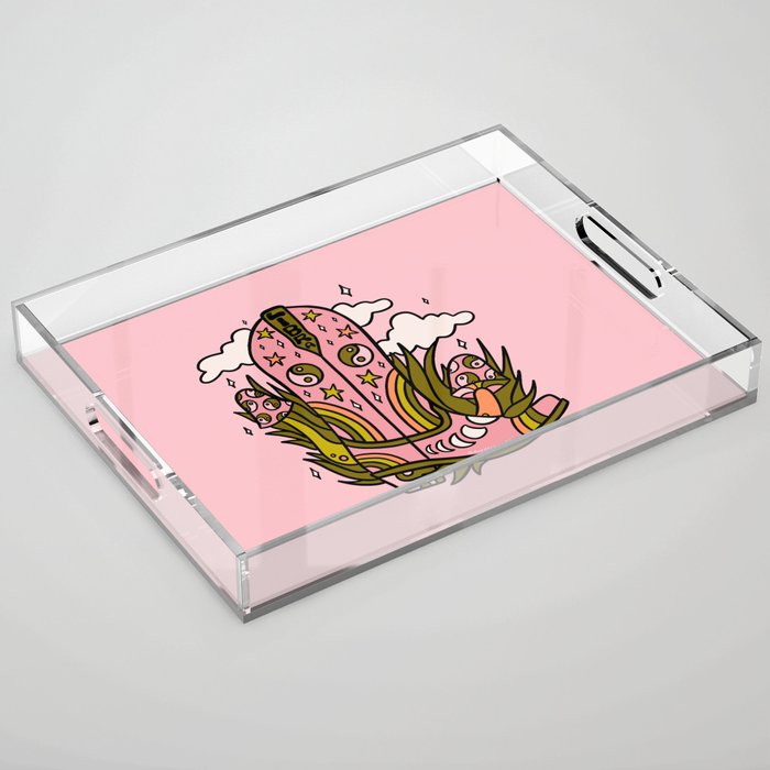 Libra Cowboy Boots Acrylic Tray Gallery Image 1