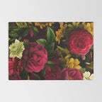 Vintage & Shabby Chic - Mystical Night Roses Bouquet Rug Gallery Image 2