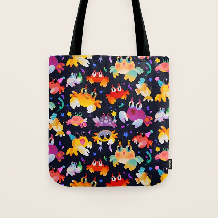 Party crab Tote Bag Gallery Image 1