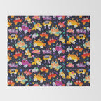 Party crab Throw Blanket Gallery Image 2
