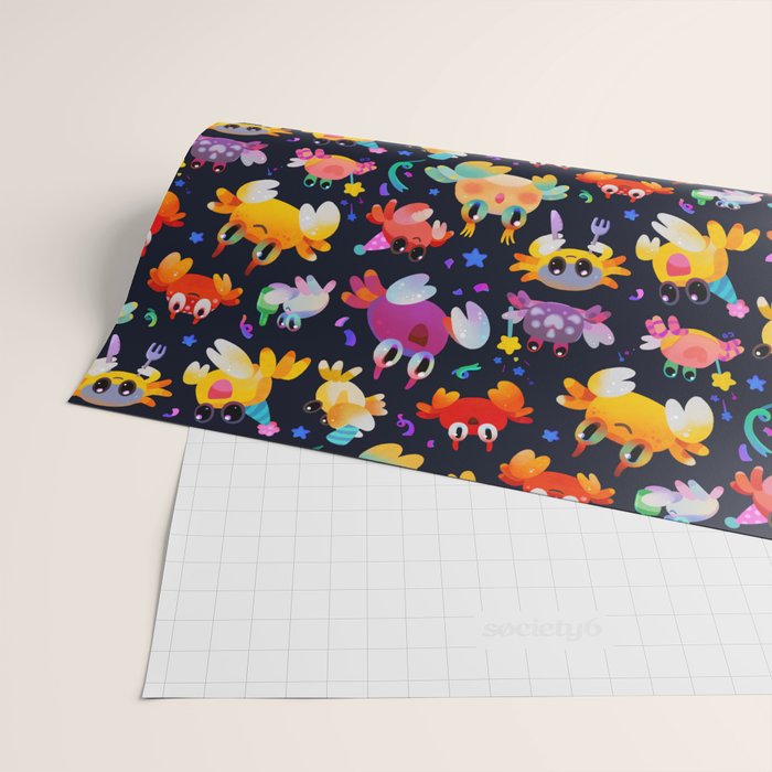 Party crab Wrapping Paper Gallery Image 2