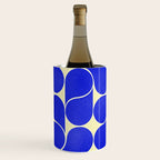 Blue mid-century shapes no8 Wine Chiller Gallery Image 1