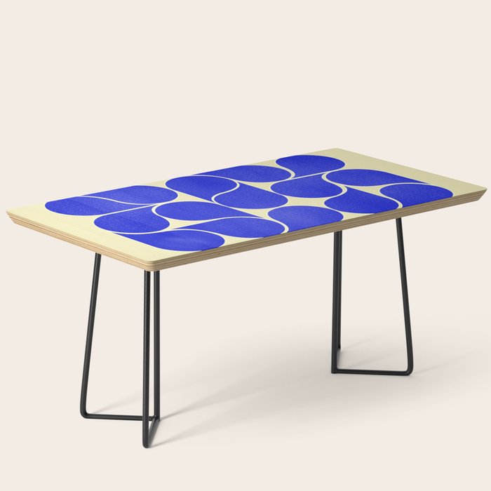 Blue mid-century shapes no8 Coffee Table Gallery Image 1