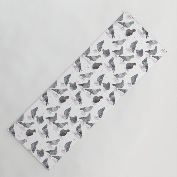 Pigeon Party Yoga Mat Gallery Image 1