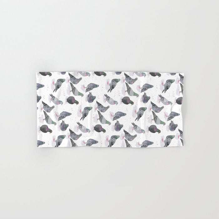 Pigeon Party Bath Towel Gallery Image 1