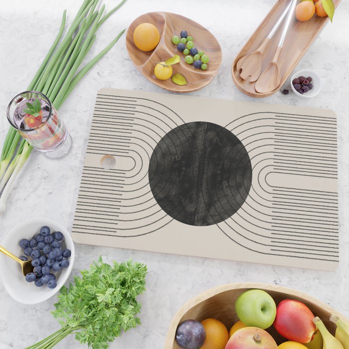 Black Geometric Arch Cutting Board Gallery Image 2