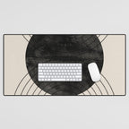 Black Geometric Arch Desk Mat Gallery Image 1