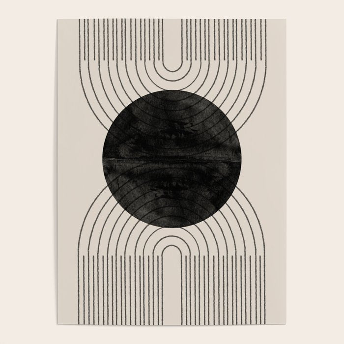 Black Geometric Arch Poster Gallery Image 1