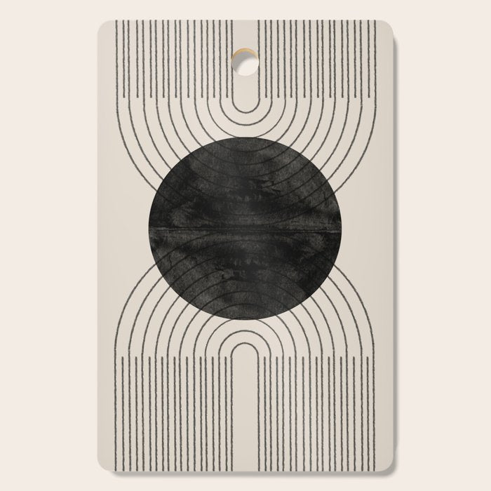 Black Geometric Arch Cutting Board Gallery Image 1