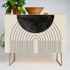 Black Geometric Arch Credenza Gallery Image 1