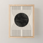Black Geometric Arch Mini Art Print Gallery Image 1