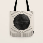Black Geometric Arch Tote Bag Gallery Image 1