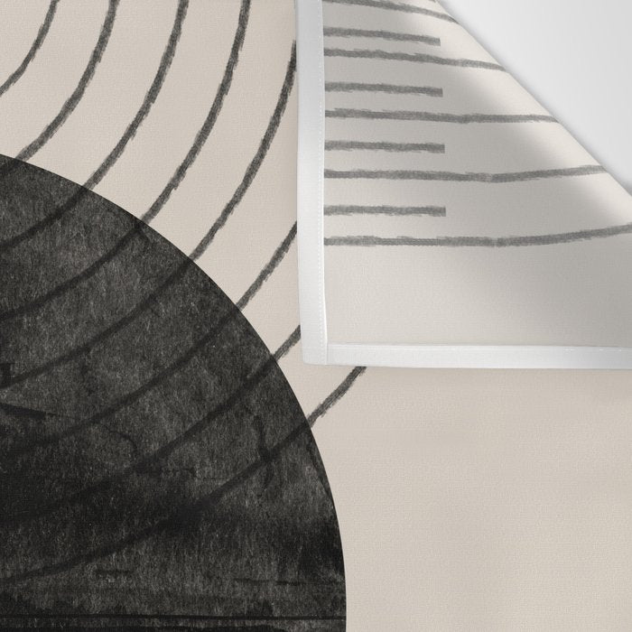 Black Geometric Arch Wall Tapestry Gallery Image 3