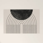 Black Geometric Arch Welcome Mat Gallery Image 1