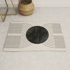 Black Geometric Arch Rug Gallery Image 1