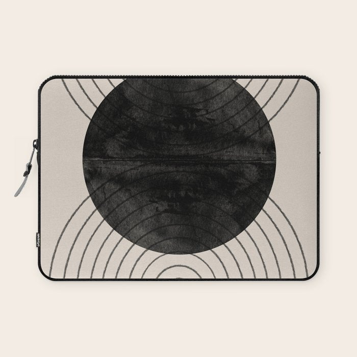 Black Geometric Arch Laptop Sleeve Gallery Image 1