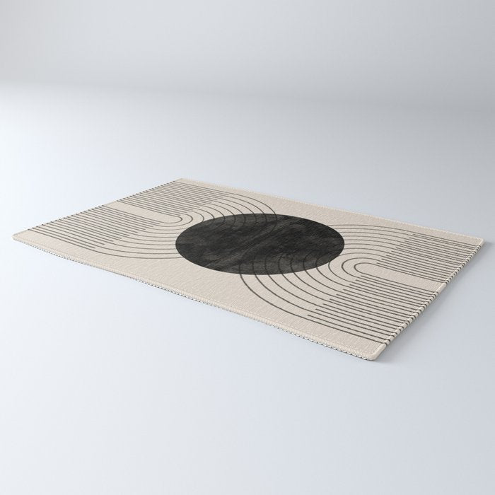 Black Geometric Arch Rug Gallery Image 3