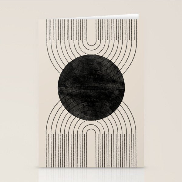 Black Geometric Arch Stationery Card Gallery Image 2