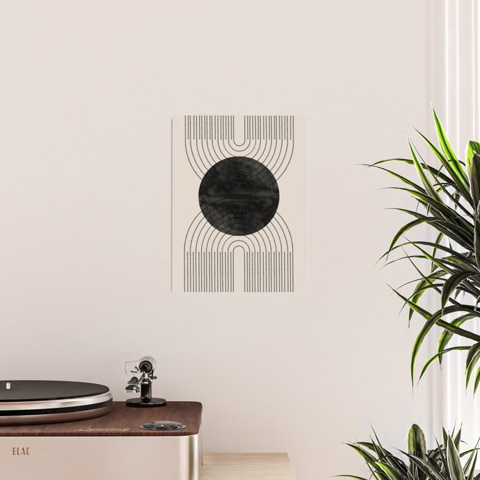 Black Geometric Arch Poster Gallery Image 2