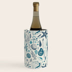 Sea shells on off white Wine Chiller Gallery Image 1