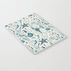 Sea shells on off white Notebook Gallery Image 3