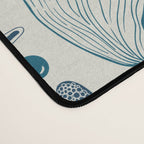 Sea shells on off white Desk Mat Gallery Image 4