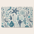 Sea shells on off white Cutting Board Gallery Image 1
