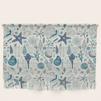 Sea shells on off white Wall Hanging Gallery Image 1