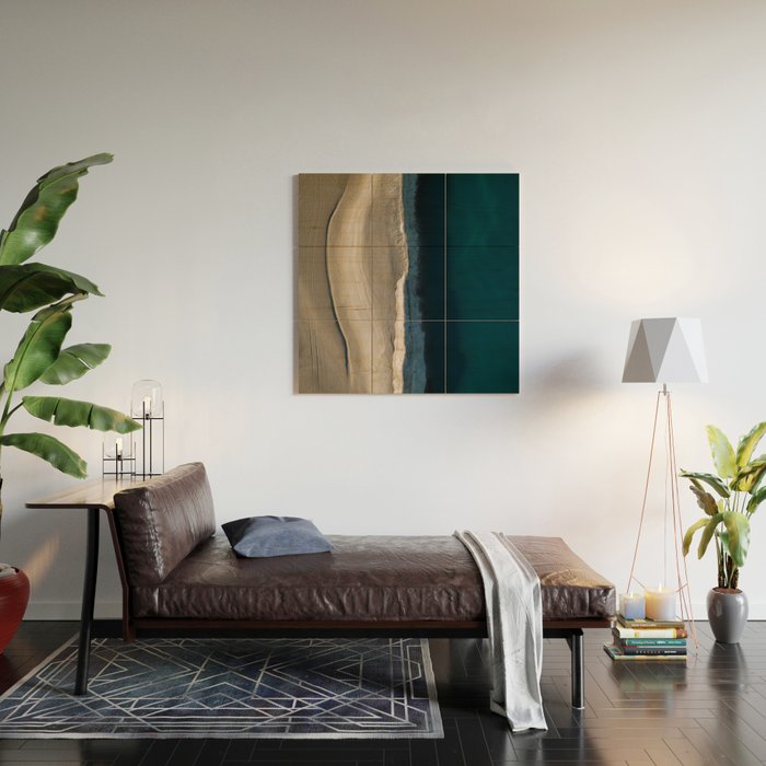 Footsteps On The Beach Wood Wall Art Gallery Image 2