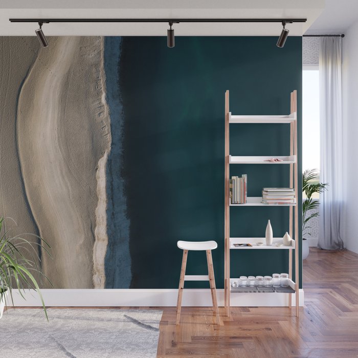 Footsteps On The Beach Wall Mural Gallery Image 1