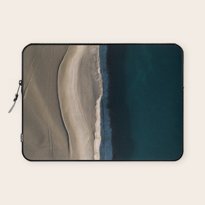 Footsteps On The Beach Laptop Sleeve Gallery Image 1