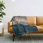Footsteps On The Beach Throw Blanket Gallery Image 1