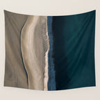 Footsteps On The Beach Wall Tapestry Gallery Image 4
