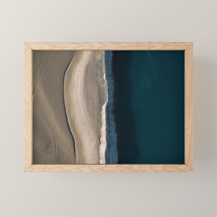 Footsteps On The Beach Mini Art Print Gallery Image 1