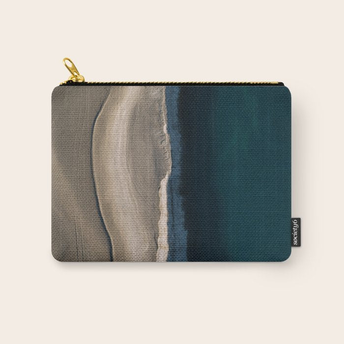 Footsteps On The Beach Carry All Pouch Gallery Image 1