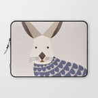 Whimsical European Hare Laptop Sleeve Gallery Image 1