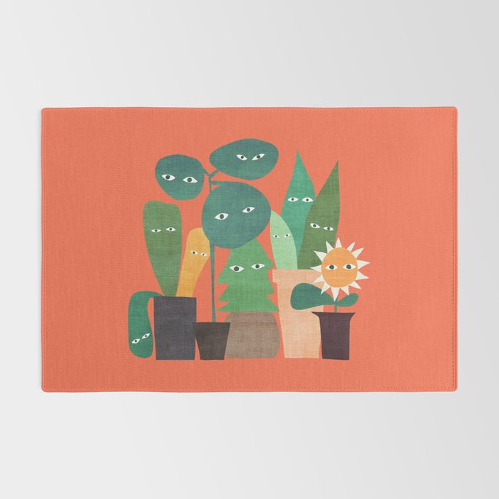 The plants are watching (paranoidos maximucho) Rug Gallery Image 2