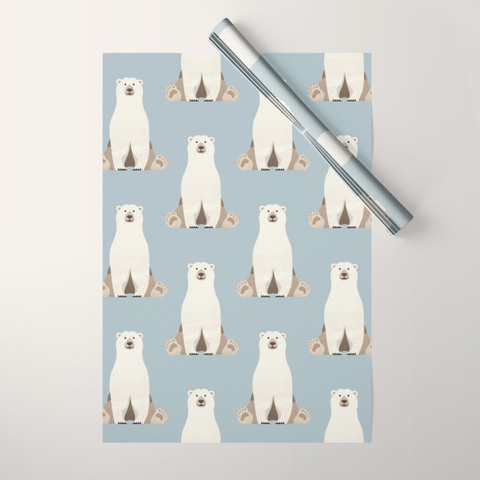 Whimsy Polar Bear Wrapping Paper