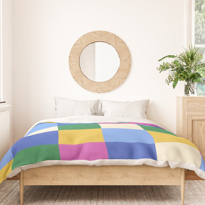 Bold Colorful Checks Pattern - Large XVI Duvet Cover Gallery Image 3