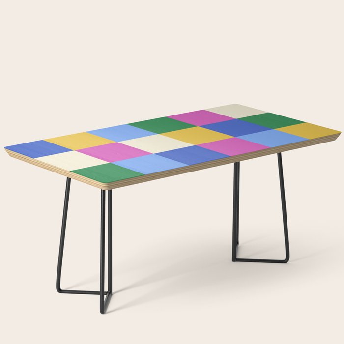 Bold Colorful Checks Pattern - Large XVI Coffee Table Gallery Image 1