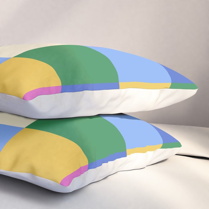 Bold Colorful Checks Pattern - Large XVI Pillow Sham Gallery Image 3