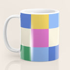 Bold Colorful Checks Pattern - Large XVI Coffee Mug Gallery Image 3
