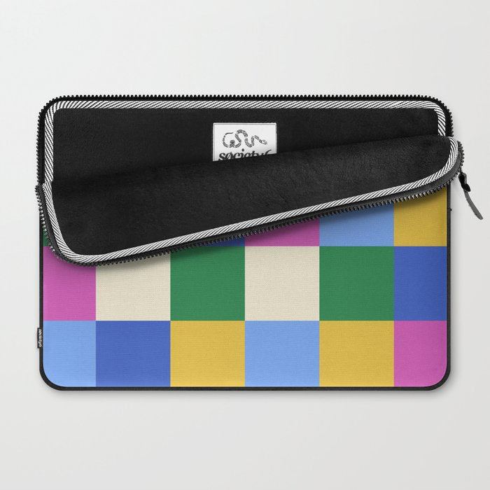 Bold Colorful Checks Pattern - Large XVI Laptop Sleeve Gallery Image 2