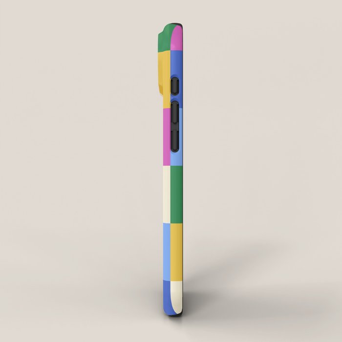 Bold Colorful Checks Pattern - Large XVI iPhone Case Gallery Image 2
