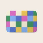 Bold Colorful Checks Pattern - Large XVI Bath Mat Gallery Image 1