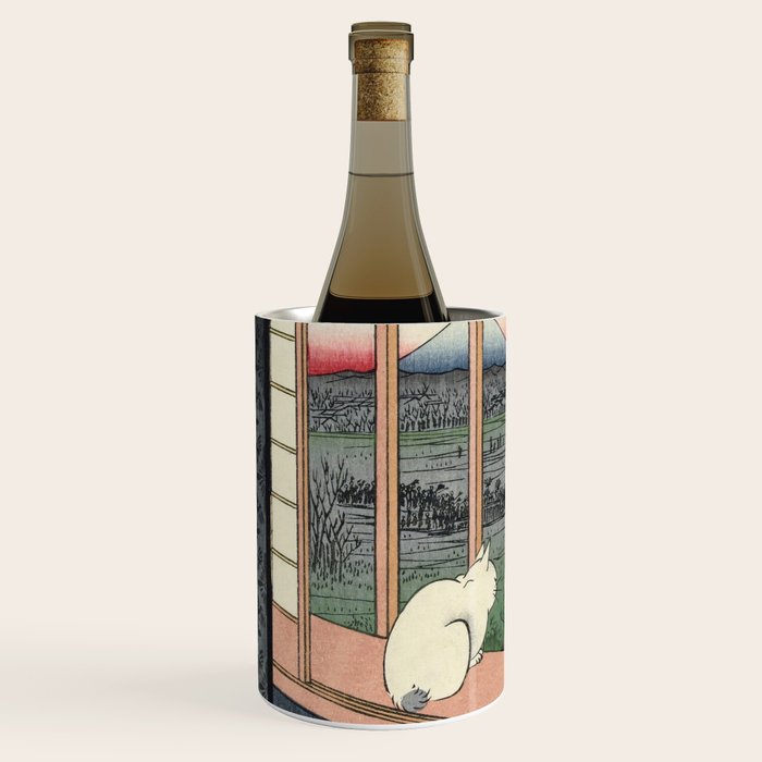 Utagawa Hiroshige Japanese Woodblock Cat Print Wine Chiller Gallery Image 2