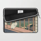 Utagawa Hiroshige Japanese Woodblock Cat Print Laptop Sleeve Gallery Image 2